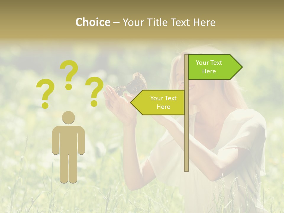 Grass Sunlight Beauty PowerPoint Template