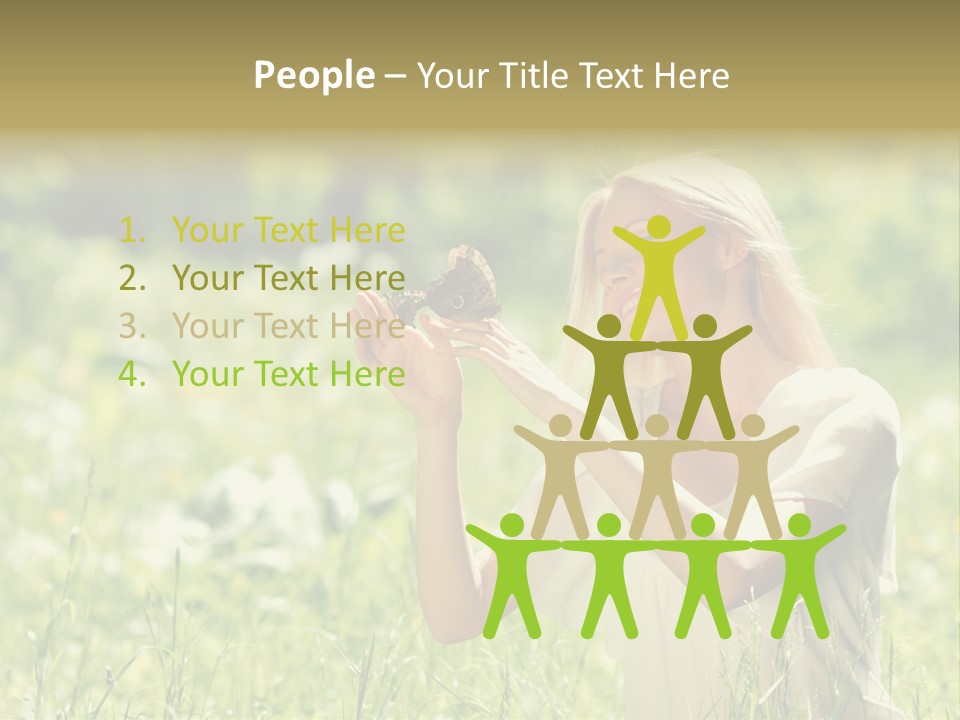 Grass Sunlight Beauty PowerPoint Template