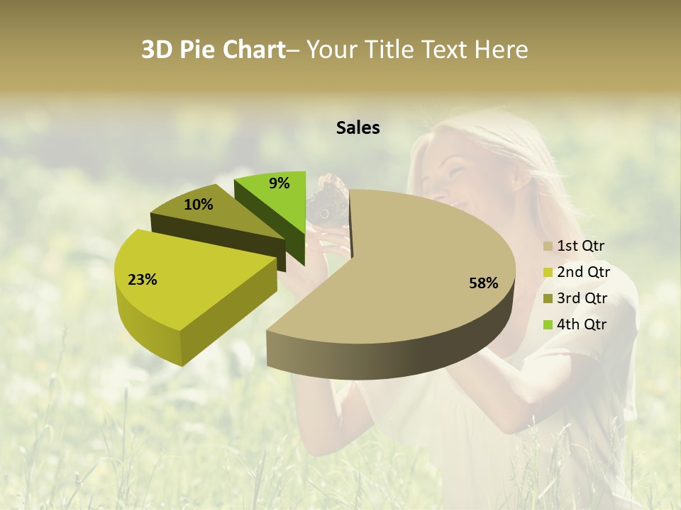 Grass Sunlight Beauty PowerPoint Template