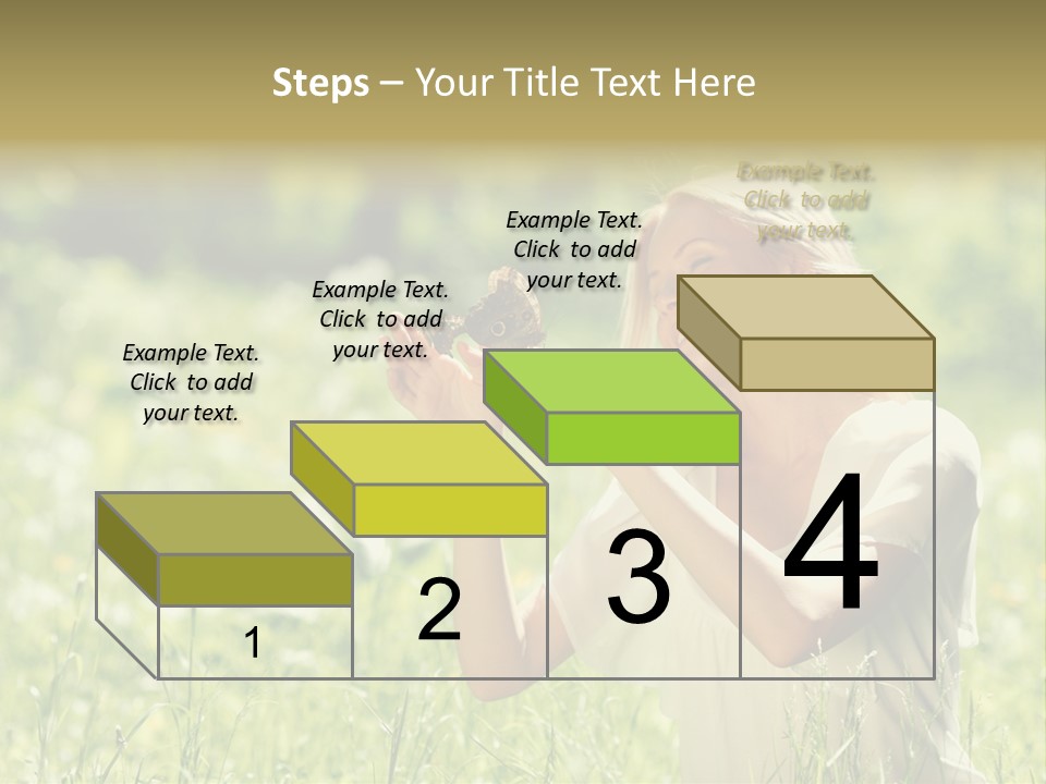 Grass Sunlight Beauty PowerPoint Template