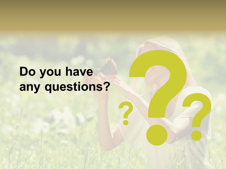 Grass Sunlight Beauty PowerPoint Template