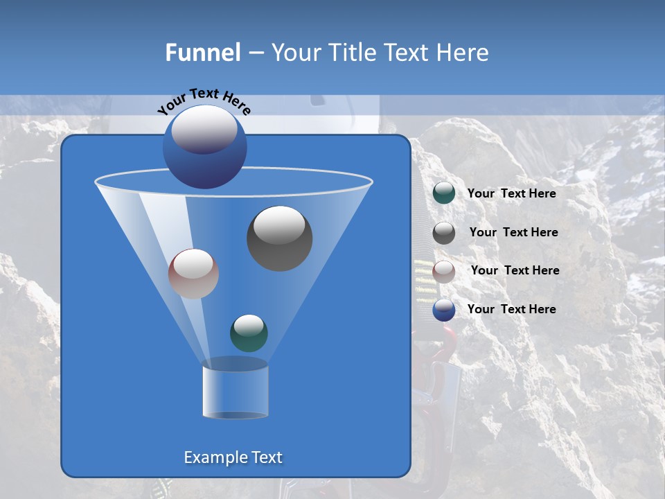 Kletterer Blauer Abenteuer PowerPoint Template