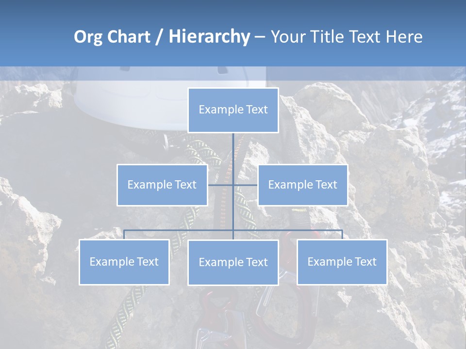 Kletterer Blauer Abenteuer PowerPoint Template