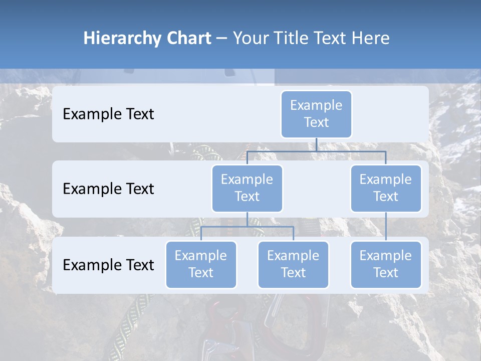 Kletterer Blauer Abenteuer PowerPoint Template