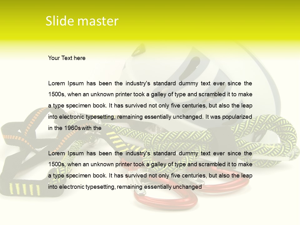 Kletterpark Haken Alpen PowerPoint Template