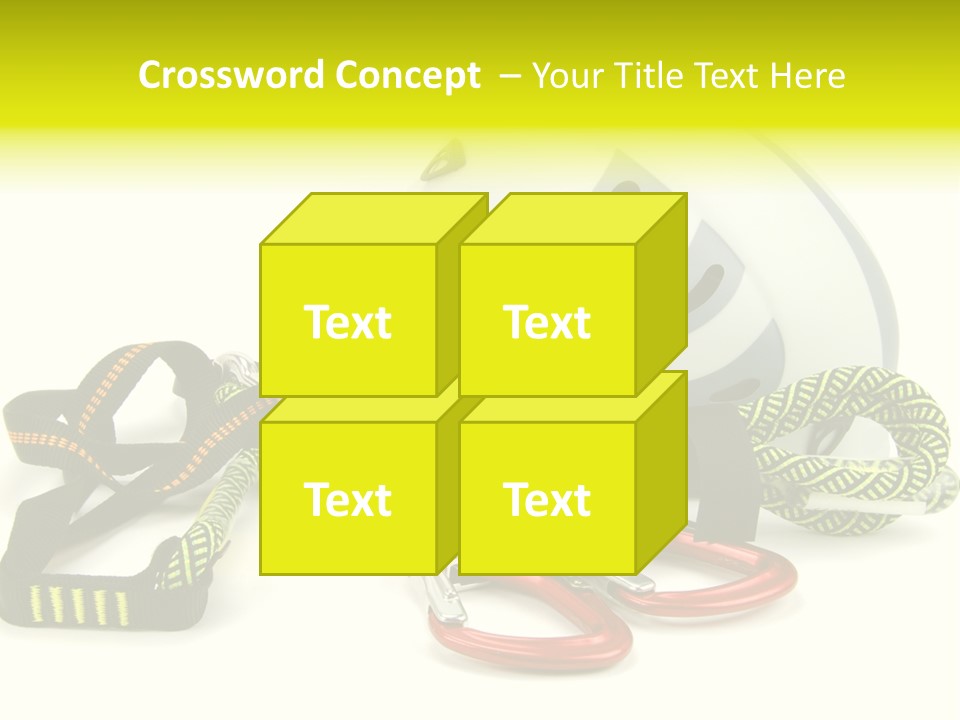 Kletterpark Haken Alpen PowerPoint Template