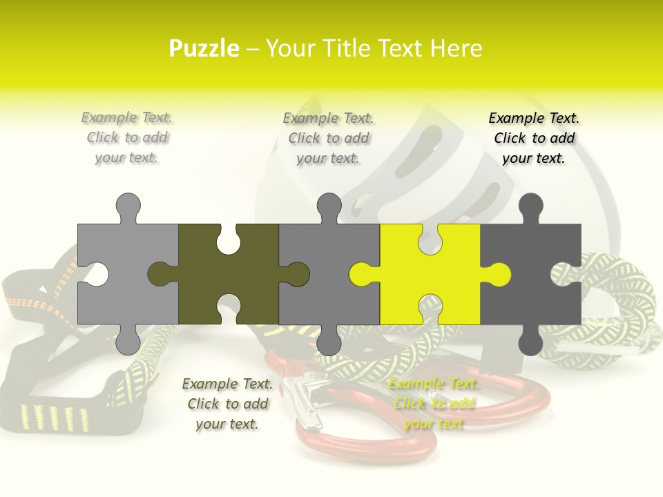 Kletterpark Haken Alpen PowerPoint Template