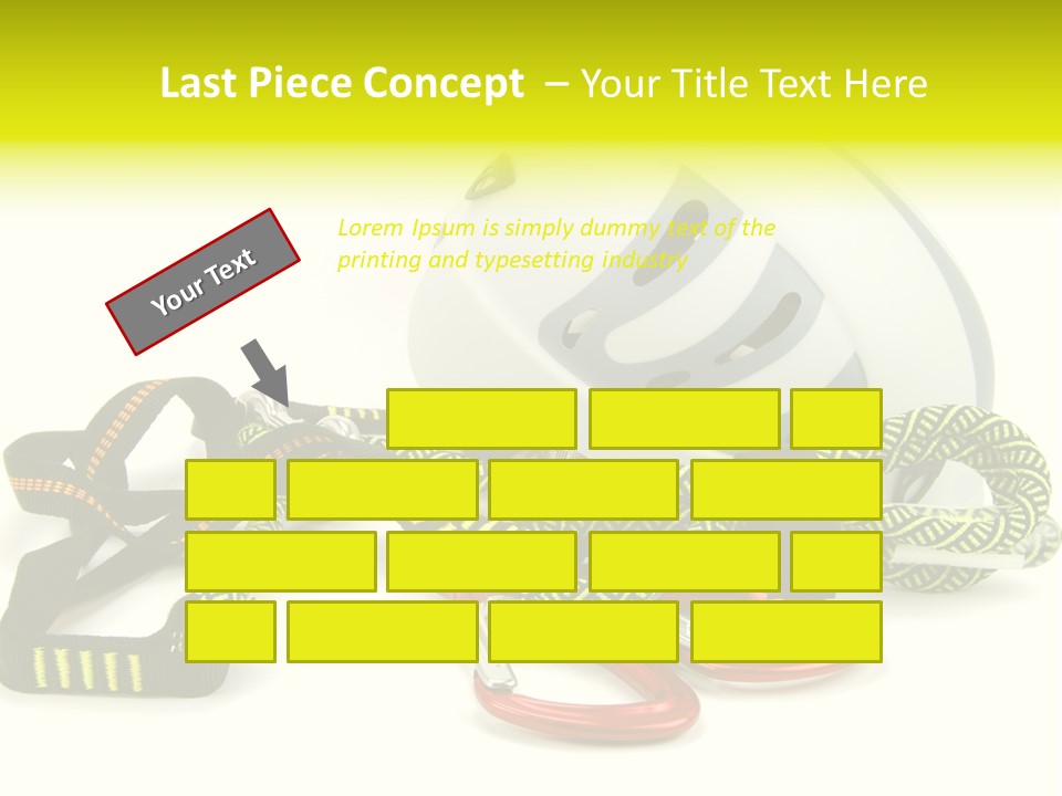 Kletterpark Haken Alpen PowerPoint Template