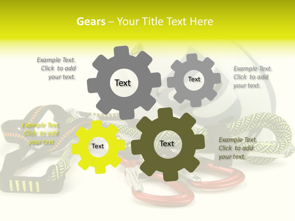 Kletterpark Haken Alpen PowerPoint Template