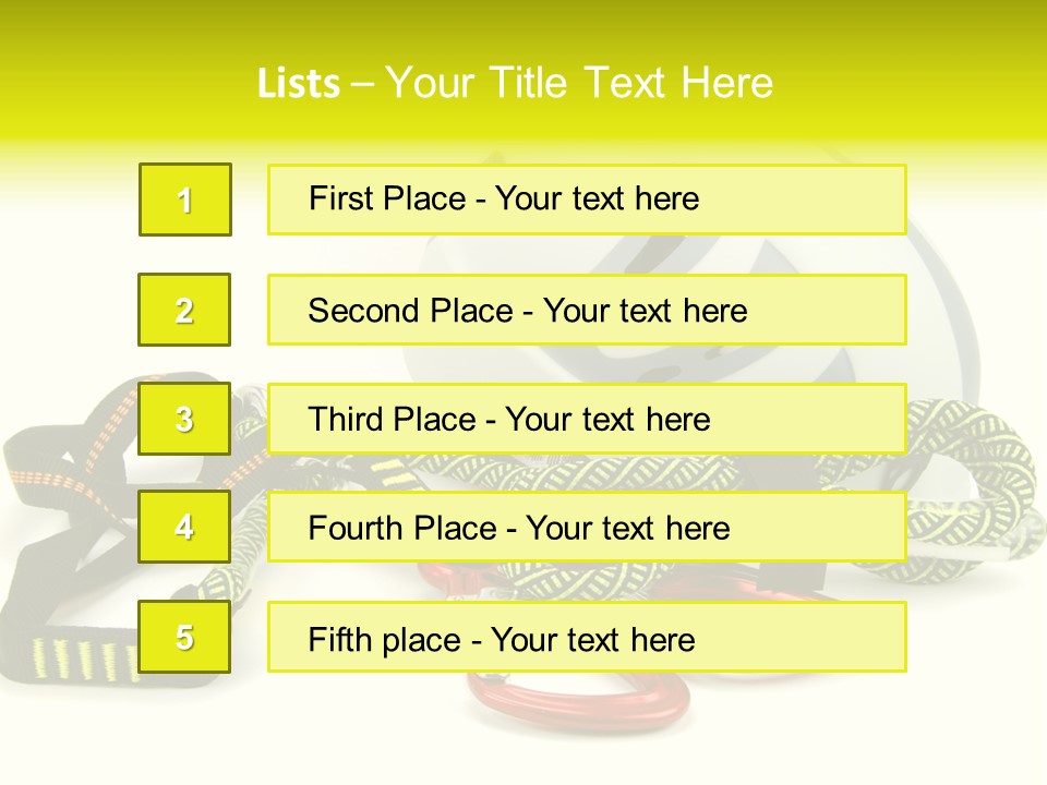 Kletterpark Haken Alpen PowerPoint Template