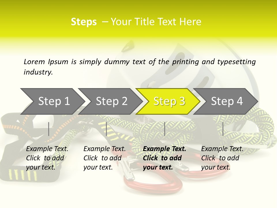 Kletterpark Haken Alpen PowerPoint Template