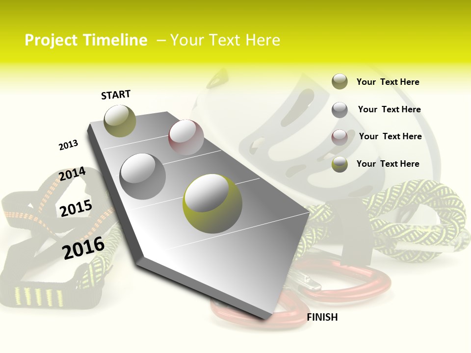 Kletterpark Haken Alpen PowerPoint Template