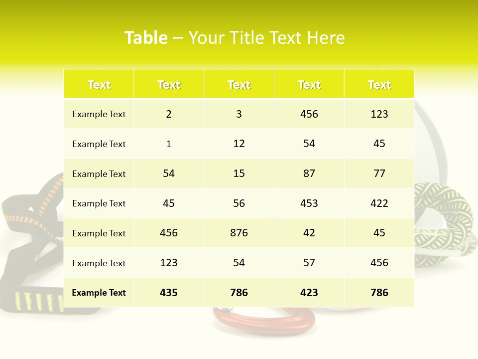 Kletterpark Haken Alpen PowerPoint Template