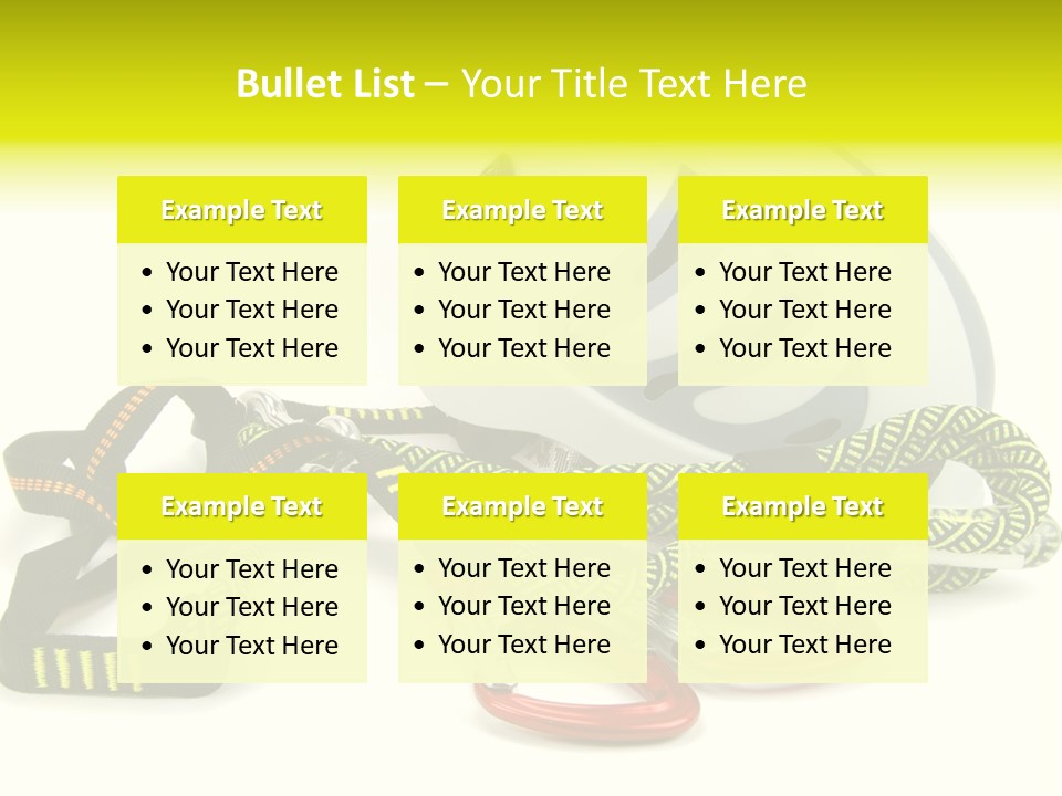 Kletterpark Haken Alpen PowerPoint Template