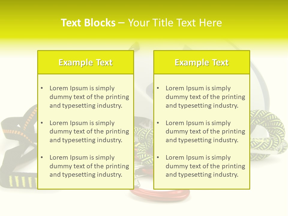 Kletterpark Haken Alpen PowerPoint Template