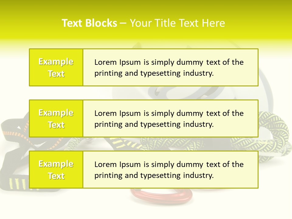 Kletterpark Haken Alpen PowerPoint Template