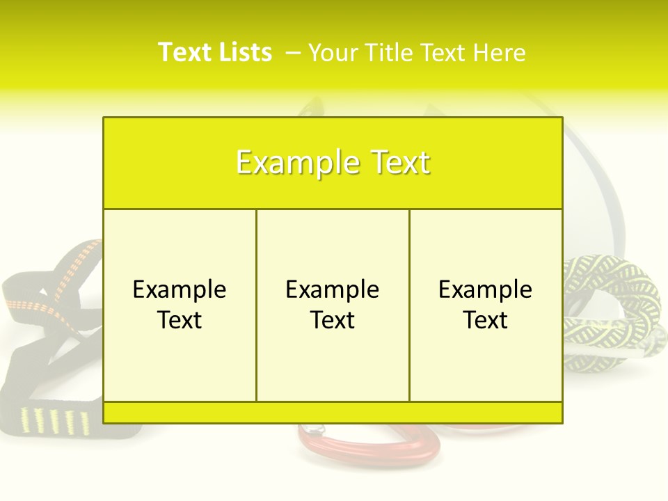 Kletterpark Haken Alpen PowerPoint Template