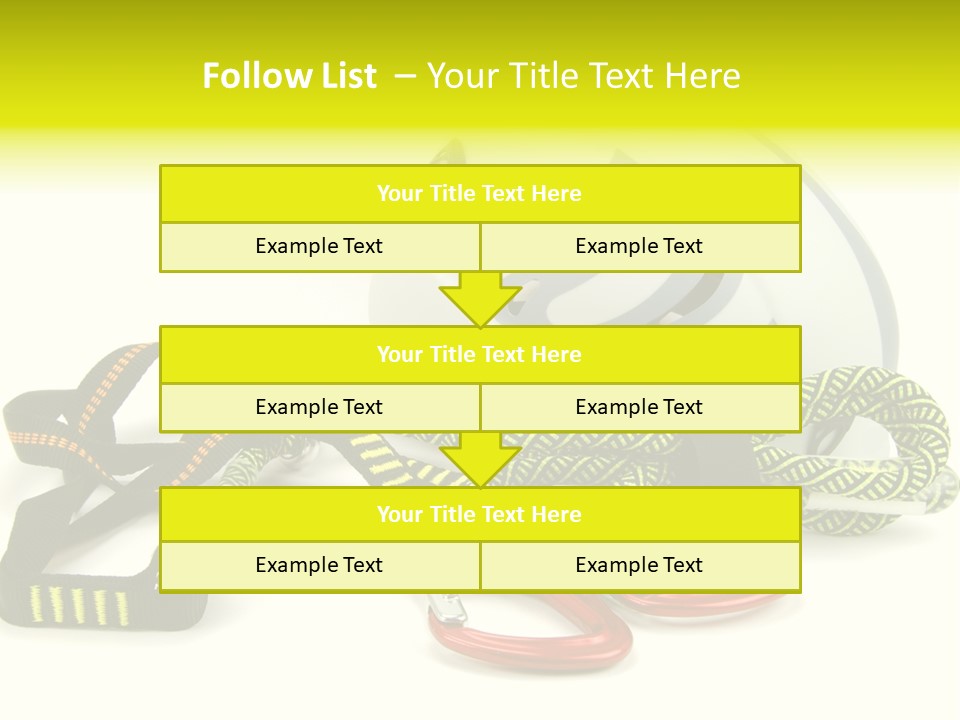 Kletterpark Haken Alpen PowerPoint Template