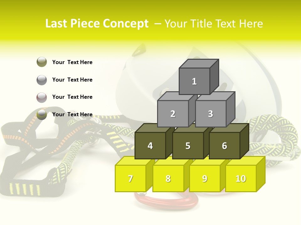 Kletterpark Haken Alpen PowerPoint Template