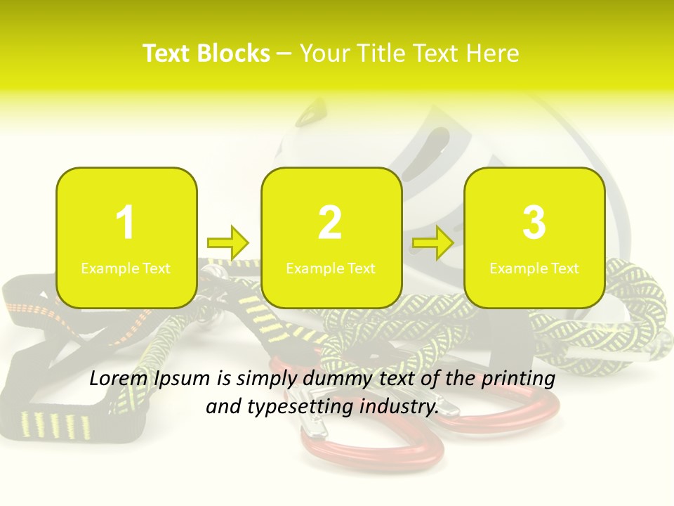 Kletterpark Haken Alpen PowerPoint Template