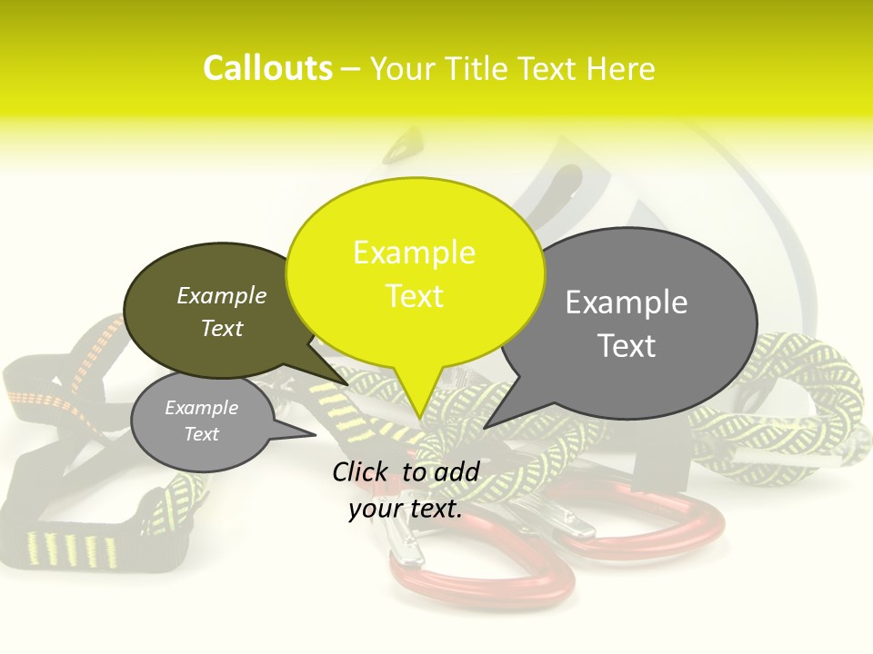 Kletterpark Haken Alpen PowerPoint Template