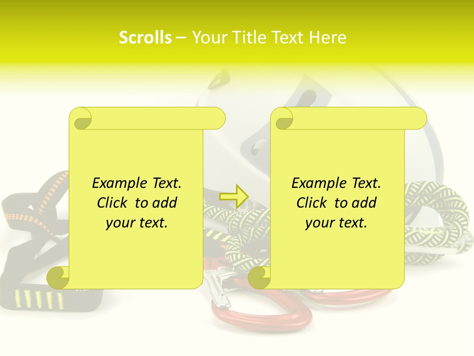 Kletterpark Haken Alpen PowerPoint Template