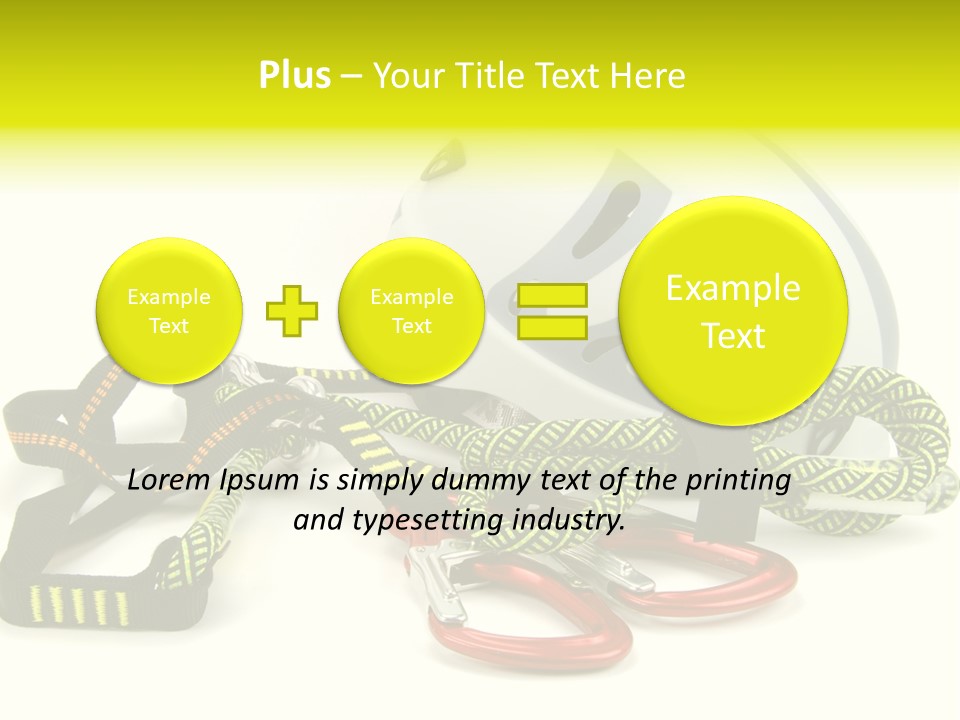 Kletterpark Haken Alpen PowerPoint Template