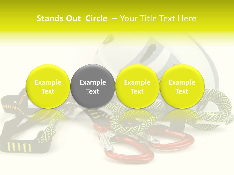 Kletterpark Haken Alpen PowerPoint Template