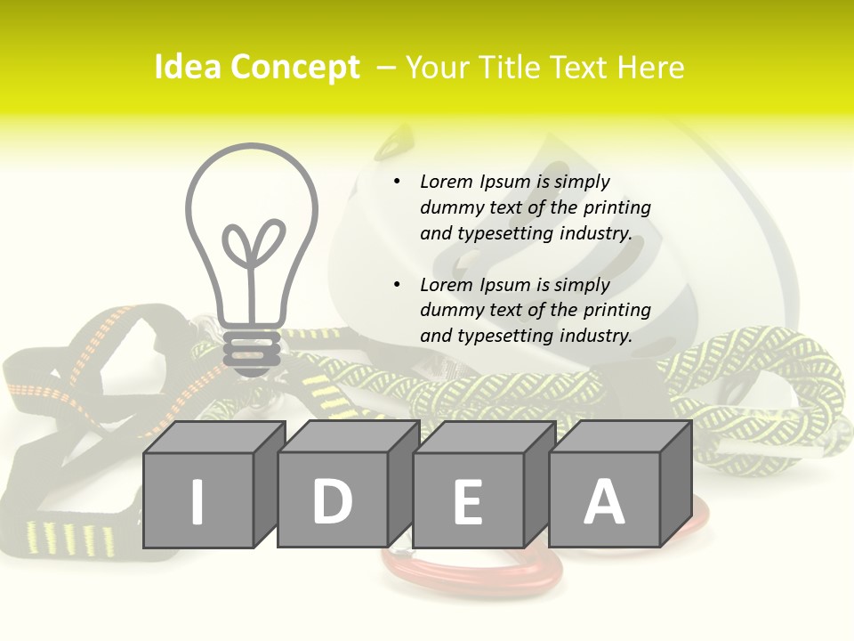 Kletterpark Haken Alpen PowerPoint Template