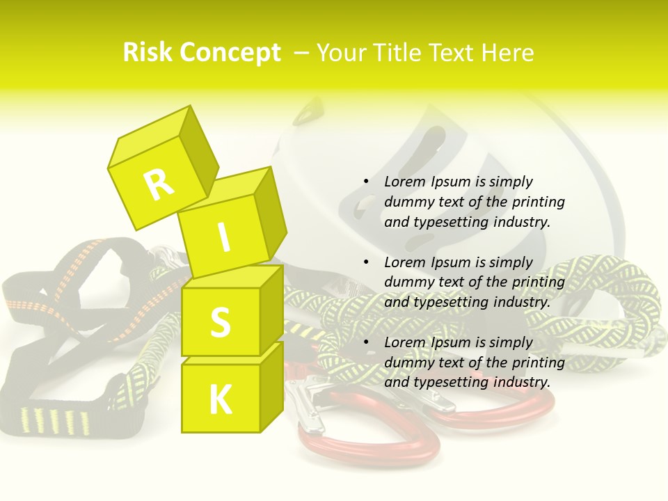 Kletterpark Haken Alpen PowerPoint Template