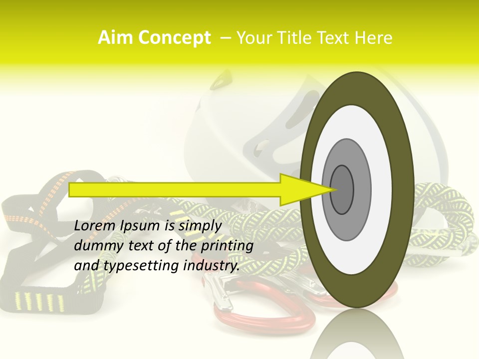 Kletterpark Haken Alpen PowerPoint Template