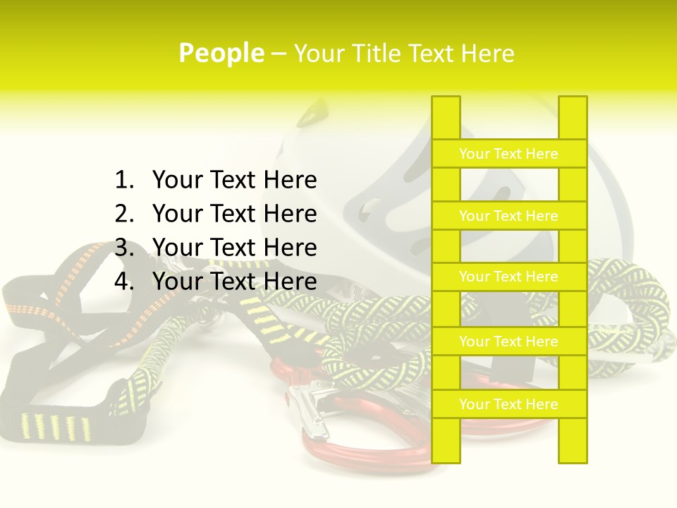 Kletterpark Haken Alpen PowerPoint Template