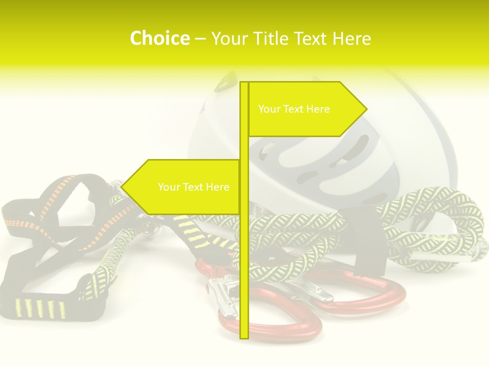 Kletterpark Haken Alpen PowerPoint Template