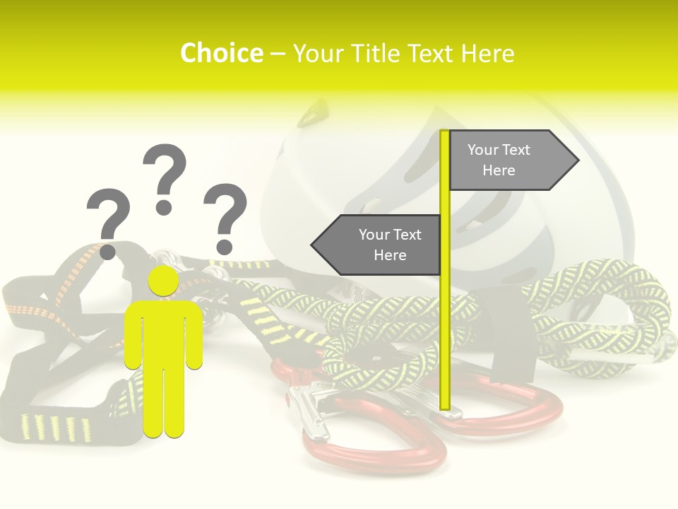 Kletterpark Haken Alpen PowerPoint Template