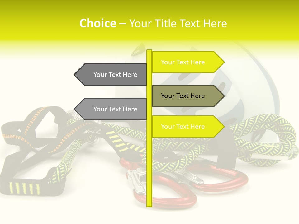 Kletterpark Haken Alpen PowerPoint Template