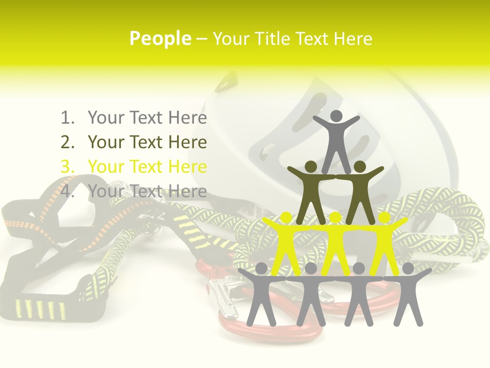 Kletterpark Haken Alpen PowerPoint Template