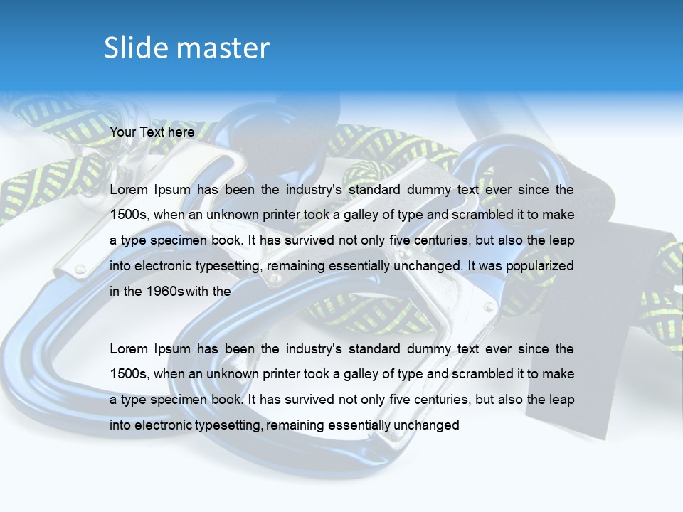 Felsen Sichern Freizeit PowerPoint Template