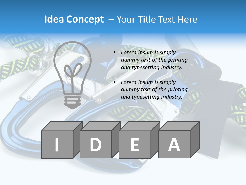 Felsen Sichern Freizeit PowerPoint Template