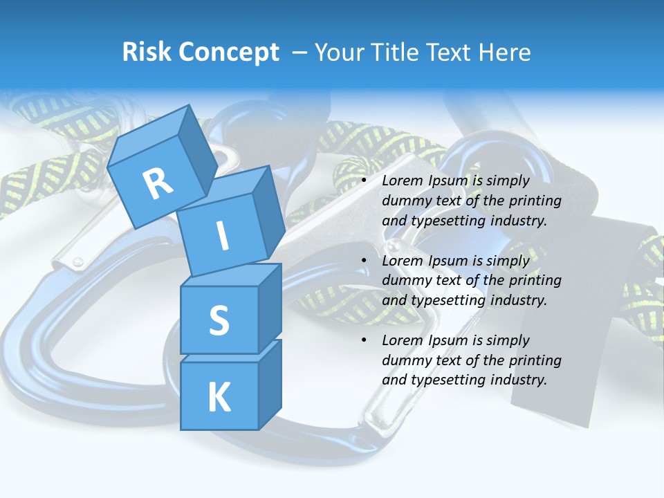 Felsen Sichern Freizeit PowerPoint Template