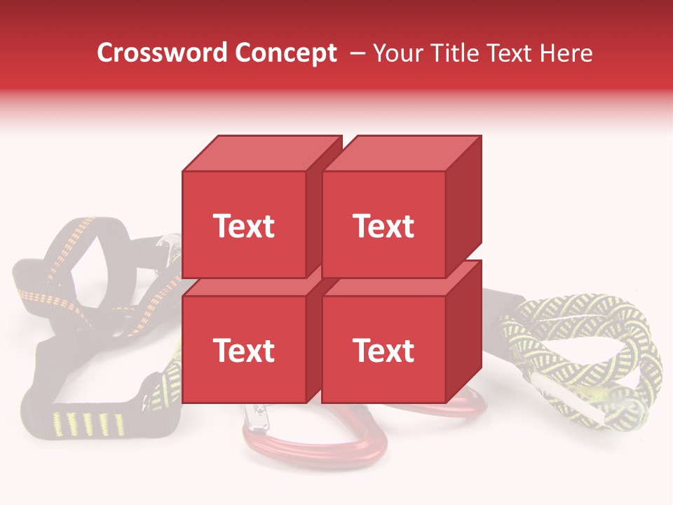 Felsen Absichern Via Ferrata PowerPoint Template