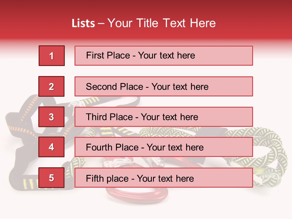 Felsen Absichern Via Ferrata PowerPoint Template