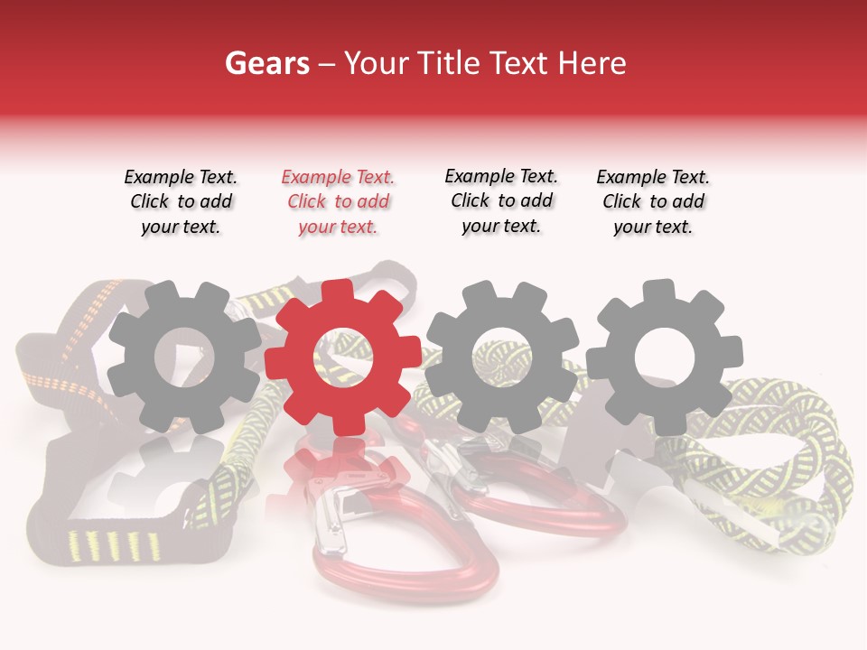 Felsen Absichern Via Ferrata PowerPoint Template