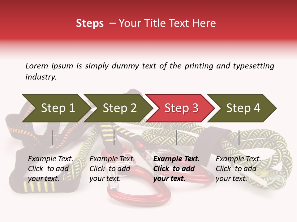 Felsen Absichern Via Ferrata PowerPoint Template