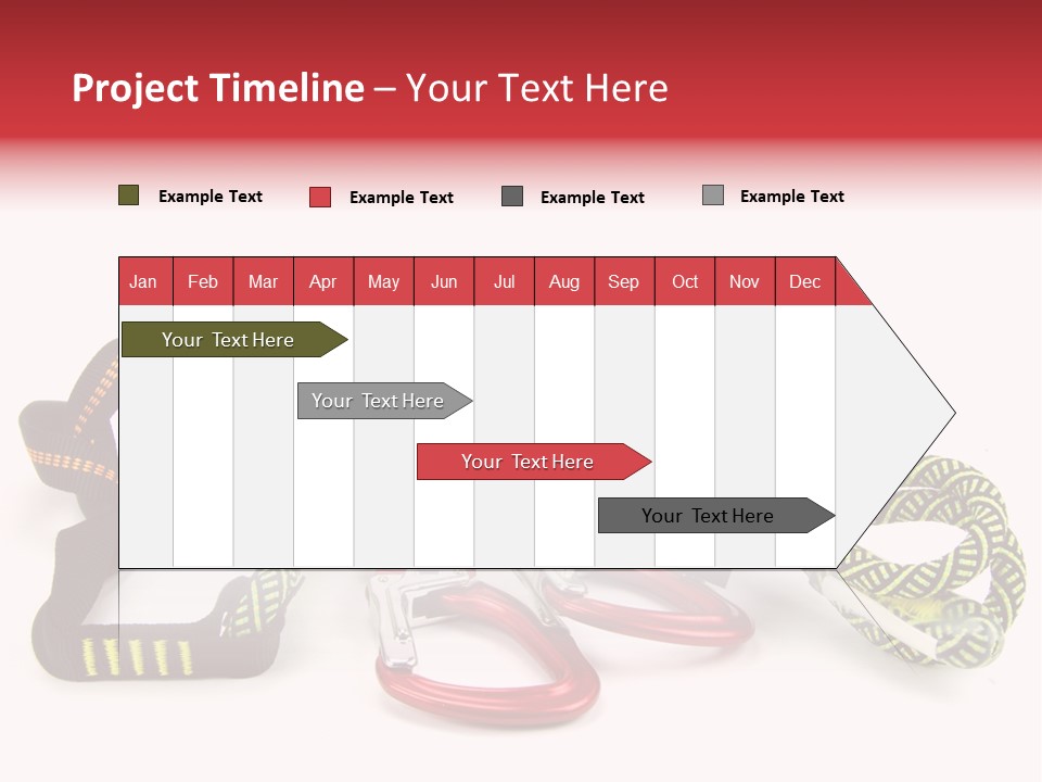 Felsen Absichern Via Ferrata PowerPoint Template