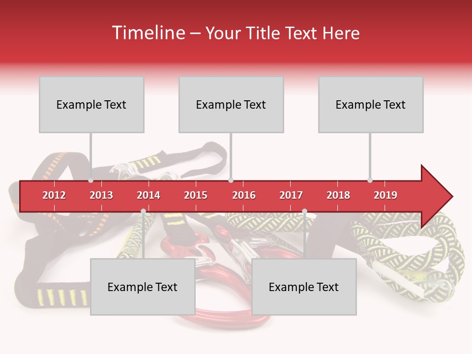 Felsen Absichern Via Ferrata PowerPoint Template