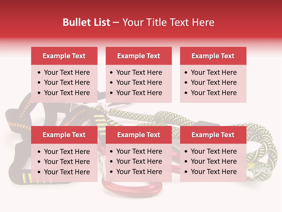 Felsen Absichern Via Ferrata PowerPoint Template