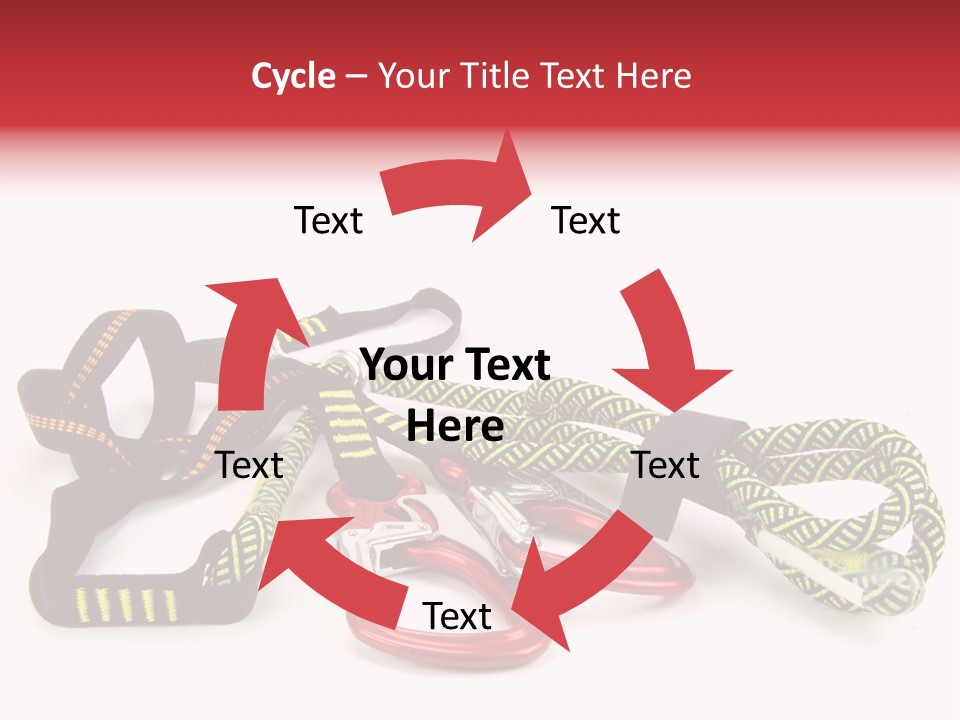 Felsen Absichern Via Ferrata PowerPoint Template