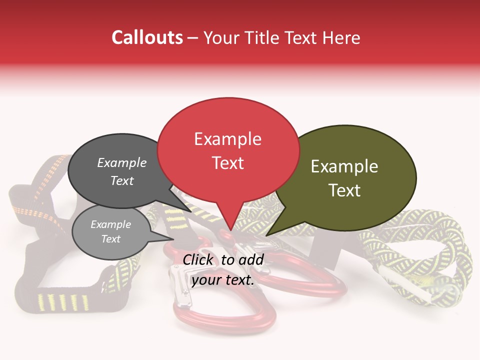 Felsen Absichern Via Ferrata PowerPoint Template