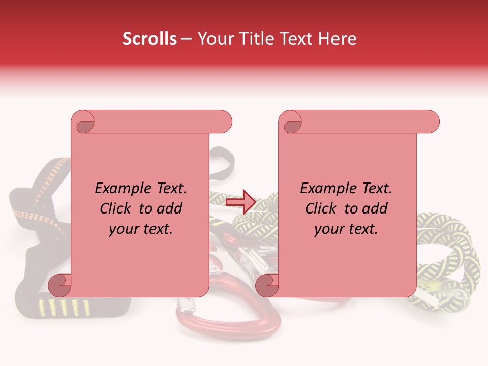 Felsen Absichern Via Ferrata PowerPoint Template