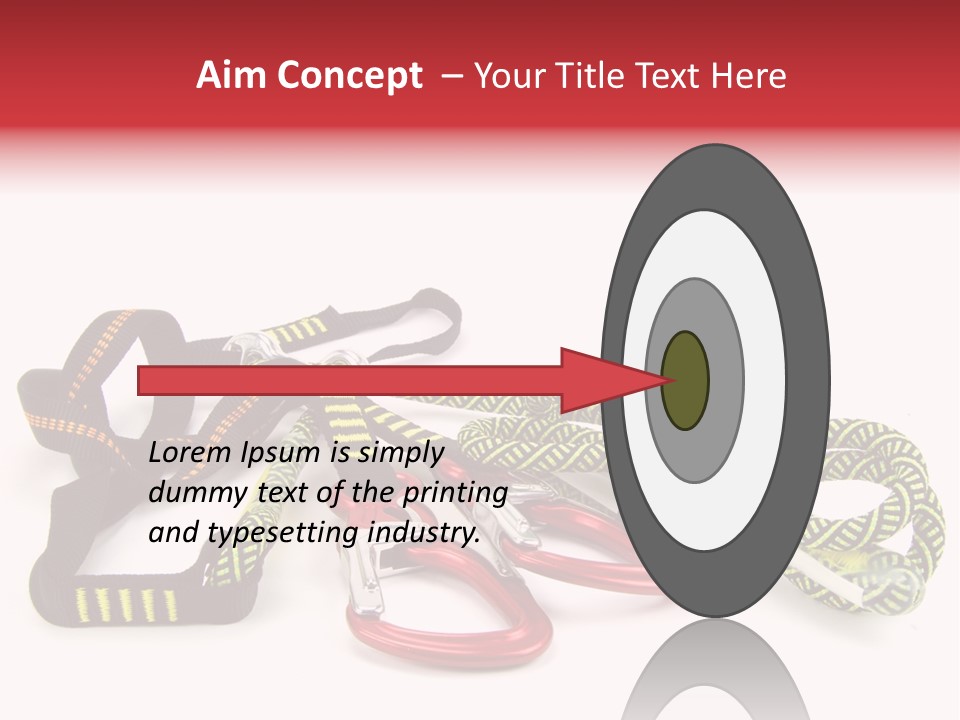 Felsen Absichern Via Ferrata PowerPoint Template